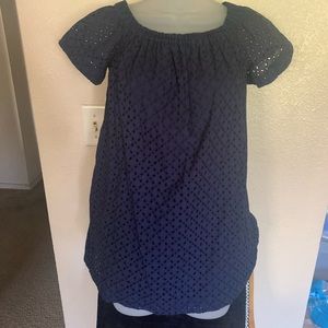Polo Ralp Lauren off the shoulder navy blue shirt